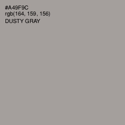 #A49F9C - Dusty Gray Color Image